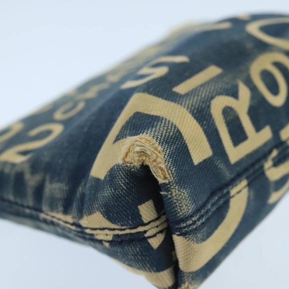 CHANEL Bysy line Coin Purse Canvas Blue Silver CC Auth bs19459 - Picture 14 of 16